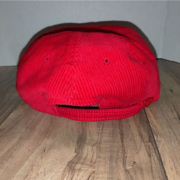 Vintage Atlanta Falcons Red Corduroy Hat Zipper Back by AmaPro - Picture 5 of 8